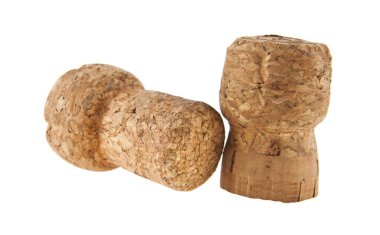 Beyaz arka plan closeup izole cork