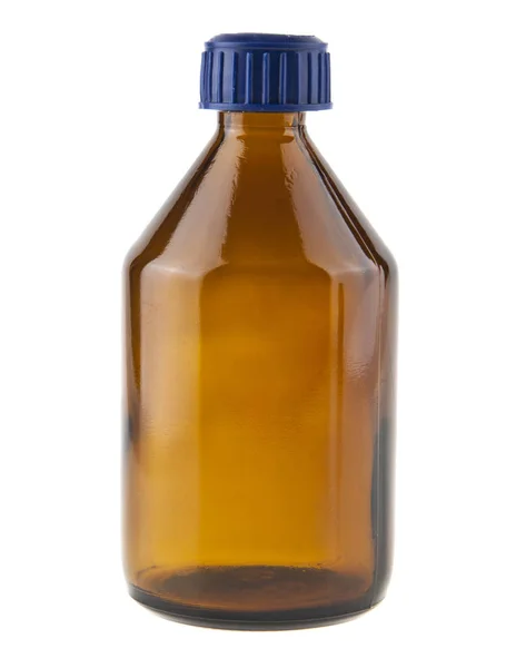 Vaso medicina marrone isolato su sfondo bianco — Foto Stock