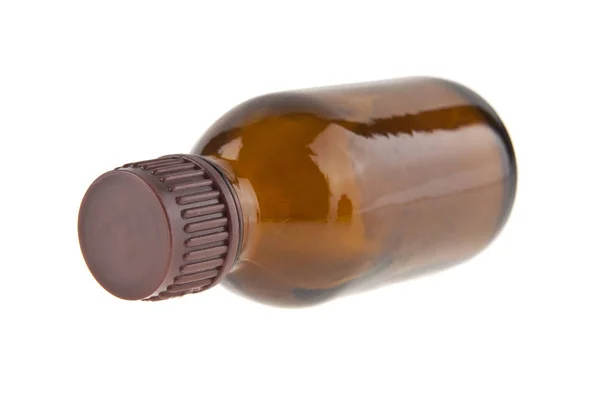 흰색 배경에 고립 된 갈색 약 냄비 — 스톡 사진