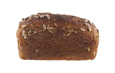 ekmek beyaz arkaplanda izole edildi