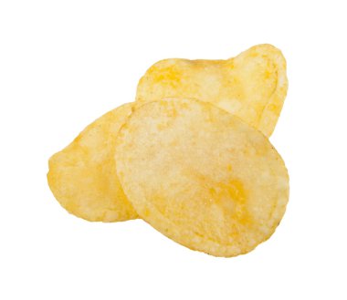 beyaz arkaplanda izole edilmiş çipler