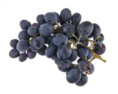 Beyaz arkaplanda izole edilmiş üzümler