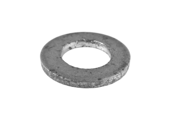 Metalen ring geïsoleerd op witte achtergrond — Stockfoto