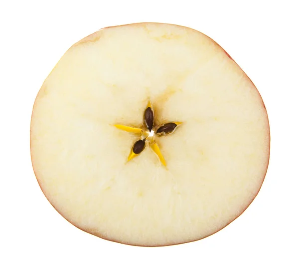 Apple na białym tle na białe tło zbliżenie — Zdjęcie stockowe