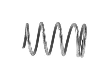 metal bahar beyaz zemin üzerine izole