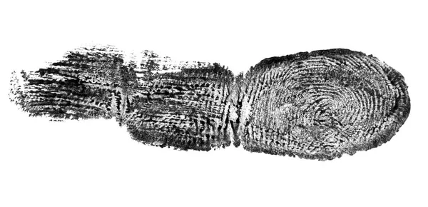 흰색 배경에 분리 된 지문 — 스톡 사진