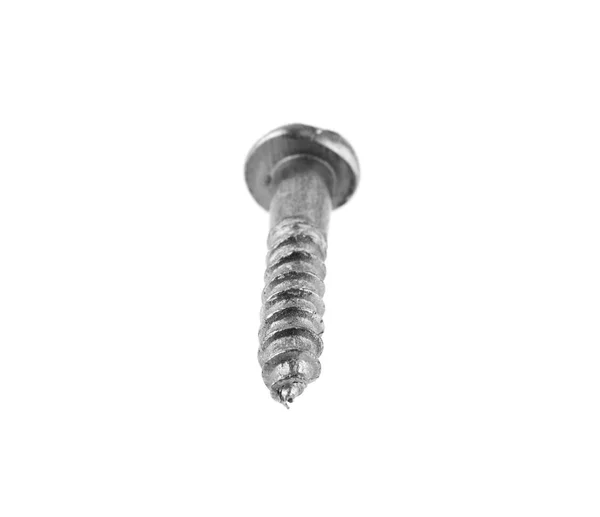 Metal screw isolated on white background — Stock Photo, Image