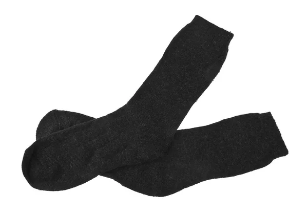 Black socks isolated on white background — Stock Photo, Image