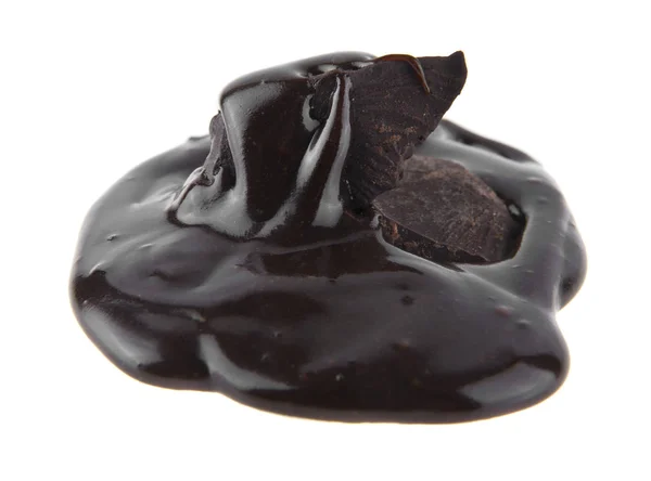 Cioccolato isolato su sfondo bianco — Foto Stock