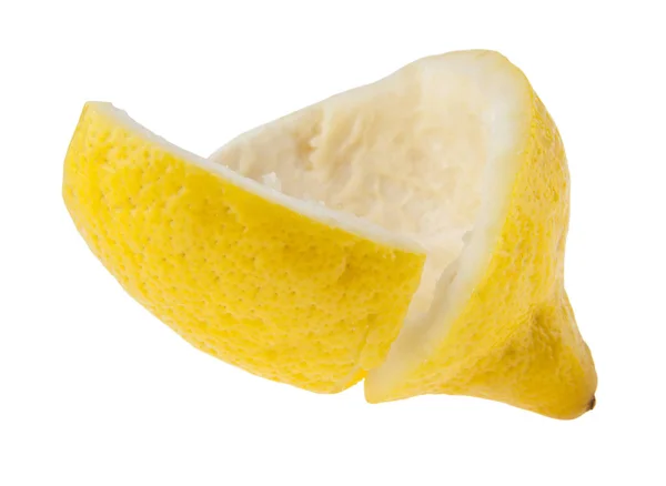 Lemon peel isolated on white background — Stock Photo, Image