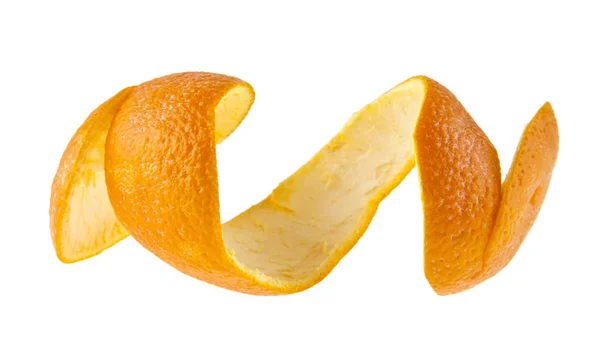 Orange peel isolated on a white background — Stock Photo, Image