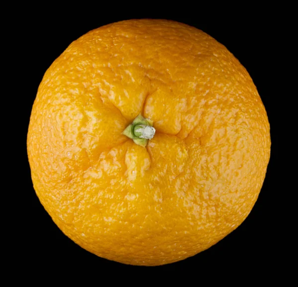 黑色背景上的橘子 — 图库照片