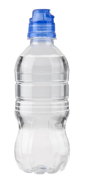 Flaska med vatten isolerad på vit bakgrund — Stockfoto