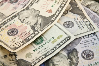 arka plan olarak dağınık dolar