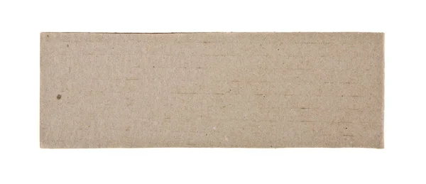 Pedaços de papelão isolados sobre fundo branco — Fotografia de Stock