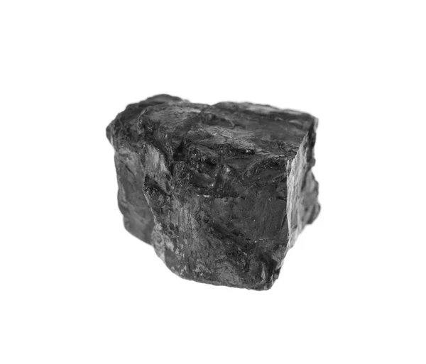 Уголь изолирован на белом фоне — стоковое фото