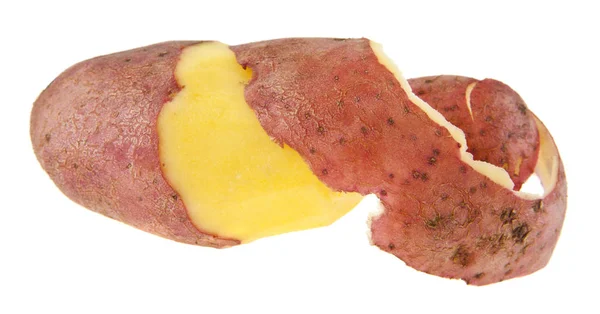 하얀 배경에 고립된 감자 — 스톡 사진