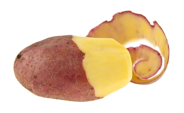 白色背景的土豆 — 图库照片