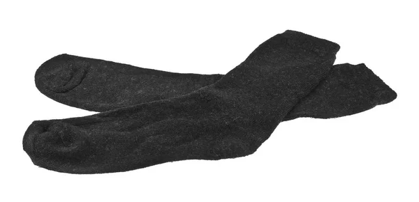 Svarta strumpor isolerad på vit bakgrund — Stockfoto