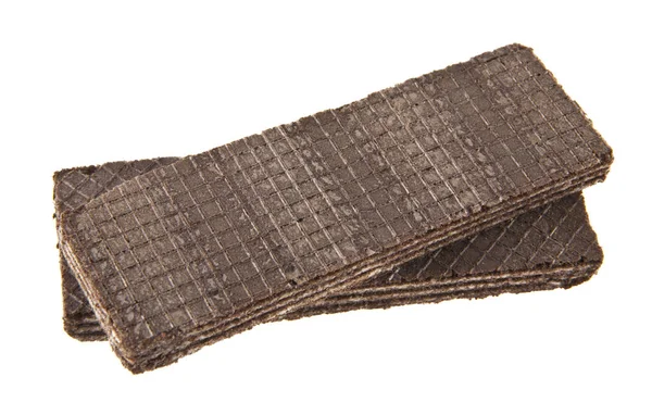 Chocolate wafers isolated on white background — Stock Photo, Image
