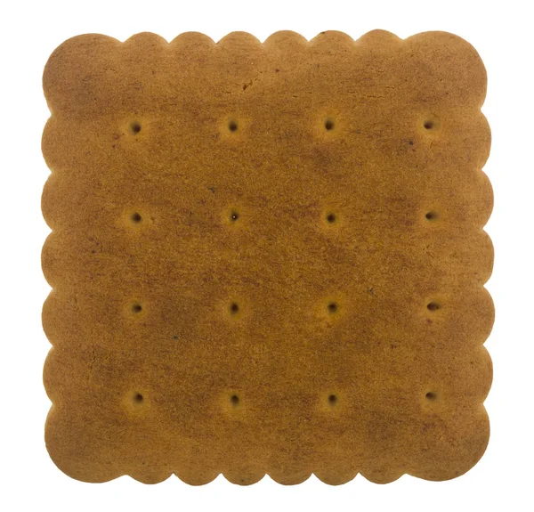 Biscoito de biscoito isolado sobre fundo branco . — Fotografia de Stock