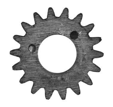 Metal teçhizat beyaz arkaplanda izole