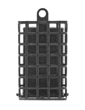 Metal balıkçı teknesi beyaz arka planda izole edilmiş