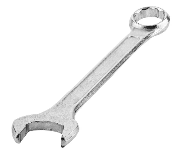 Llave de metal aislada sobre fondo blanco — Foto de Stock