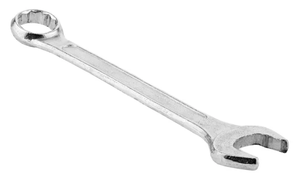Metalowy klucz izolowany na białym tle — Zdjęcie stockowe