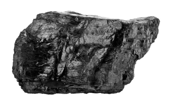 흰색 배경에 고립 된 석탄. — 스톡 사진