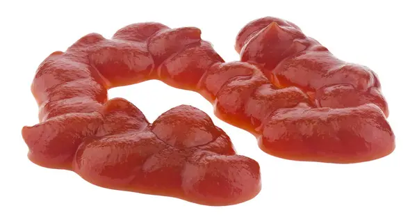 Piros ketchup izolált fehér alapon. — Stock Fotó