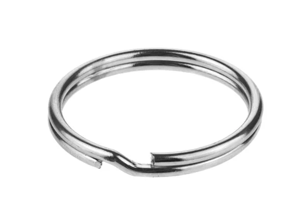 Metal ring isolated on a white background. — Stock Photo, Image