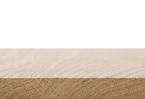 Placă de lemn izolată pe un fundal alb . — Fotografie, imagine de stoc