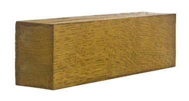 Tahta blok, tahta beyaz arkaplan üzerinde izole.