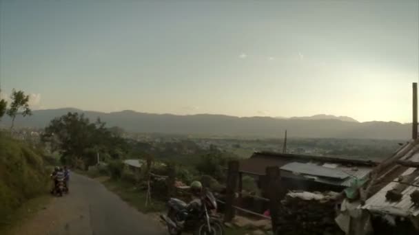 Giro in scooter nella regione di Pokhara, Nepal — Video Stock