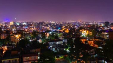 Tihar için ışıklı Katmandu Timelapse