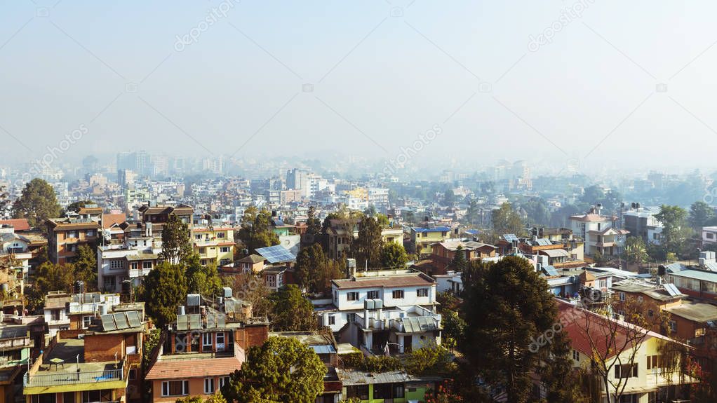 View of Patan and Kathmandu in Nepal
