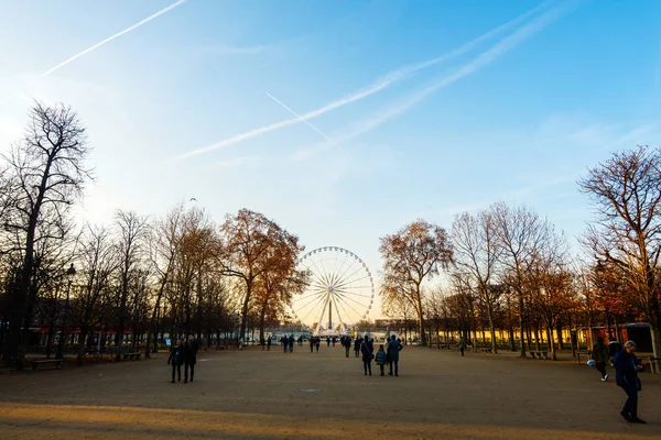 Roda gigante em Paris, Francia — Fotografia de Stock