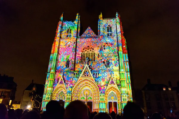 L 'odyssee des reves sound and light show in nantes — Stockfoto