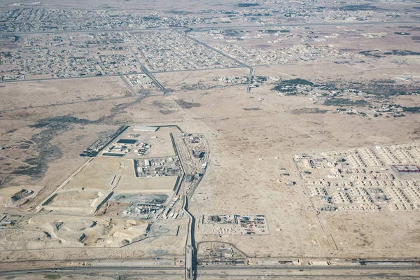 Vue aérienne de la périphérie de Doha — Photo