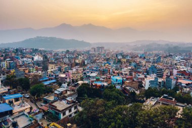 Gün batımında Patan Nepal