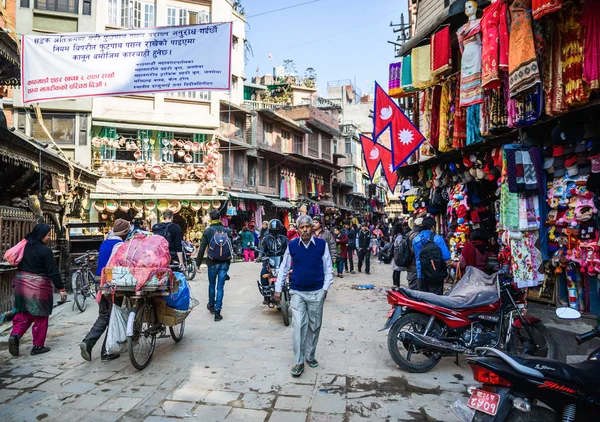 Ulicy sceny w Kathmandu, Nepal — Zdjęcie stockowe