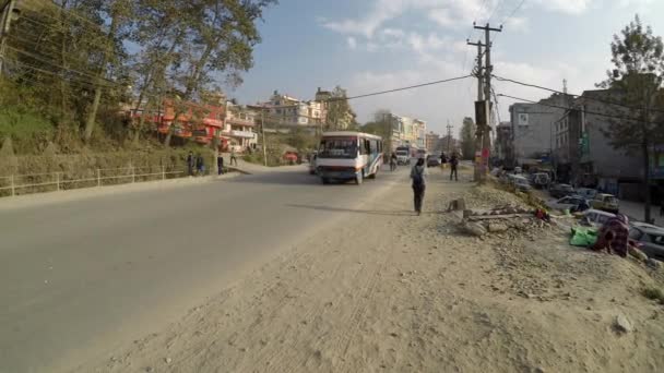 Движение в Катманду, Непал — стоковое видео