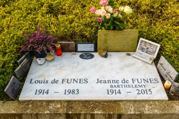 Louis de funès grave in le cellier, Frankreich Stockbild