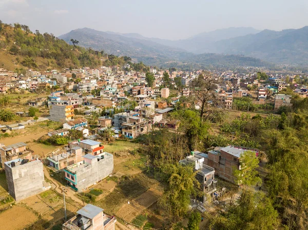 Vista aérea de Kusma no Nepal — Fotografia de Stock