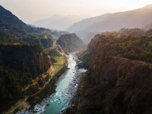 Rio Kali Gandaki em Kusma, Nepal Imagens De Bancos De Imagens Sem Royalties