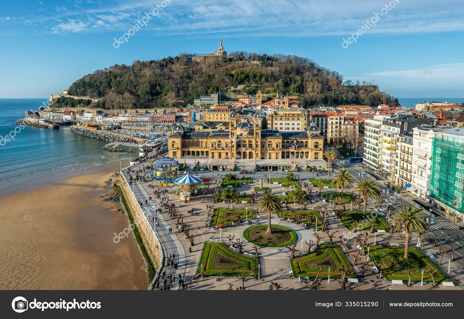 Luftaufnahme von San Sebastian in Spanien — Redaktionelles ...
