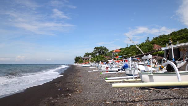 Amed Beach em Bali, Indonésia — Vídeo de Stock