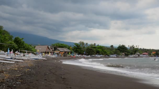 Amed Beach w mieście Bali, Indonezja — Wideo stockowe