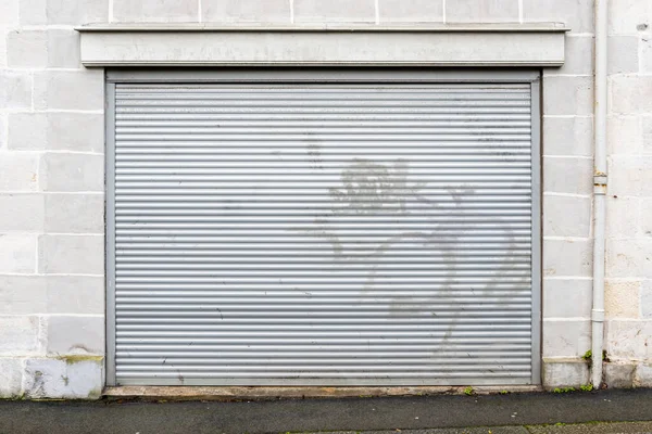 Metal roller security shutter — Stock Photo, Image